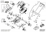 Bosch 3 600 HB9 B00 Easyrotak 36-550 Lawnmower 36 V / Eu Spare Parts